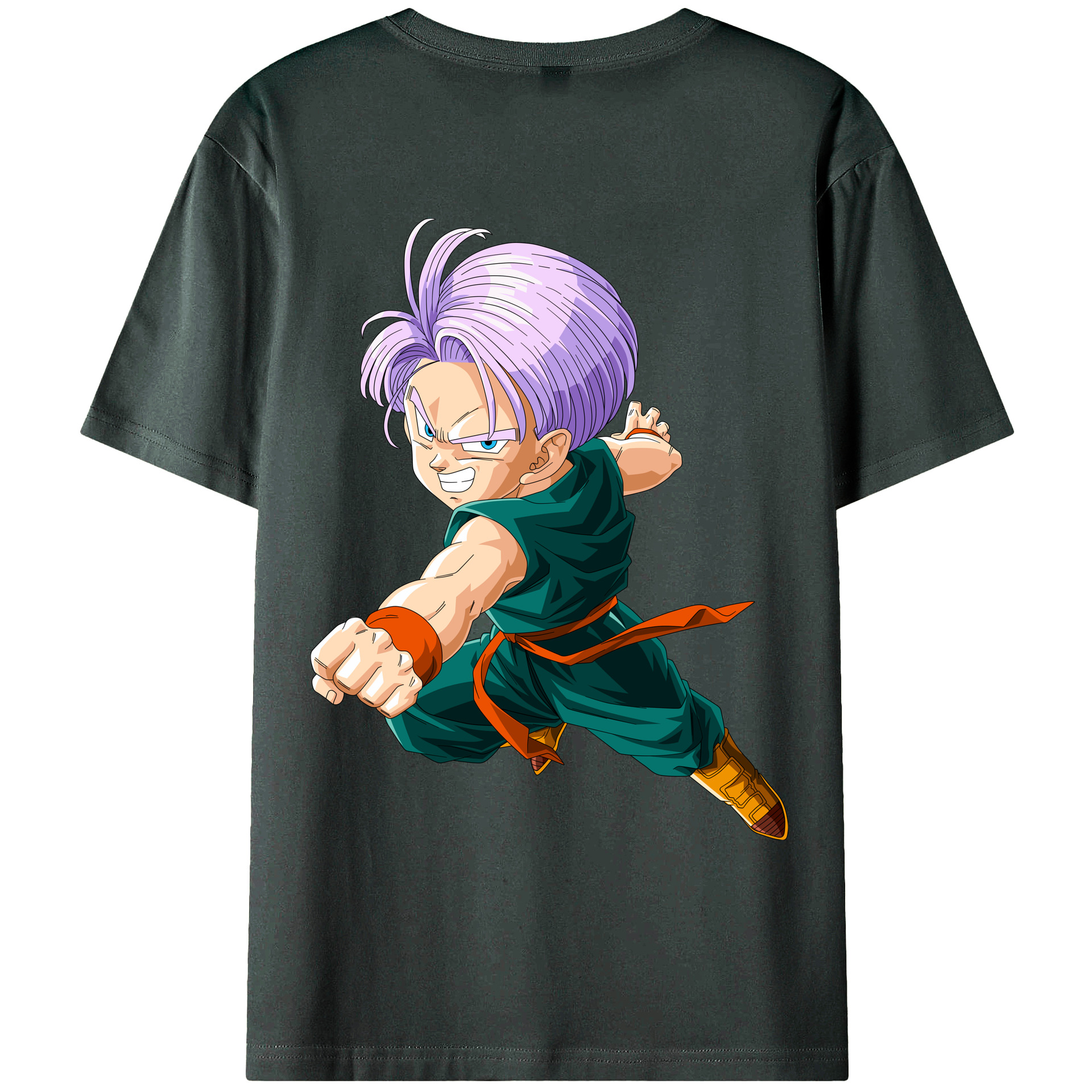 （画像用） ドラゴンボール トランクス（Torankusu）DRAGON BALL Trunks 綿100％ メンズ半袖Tシャツ（バックプリント） 通気性